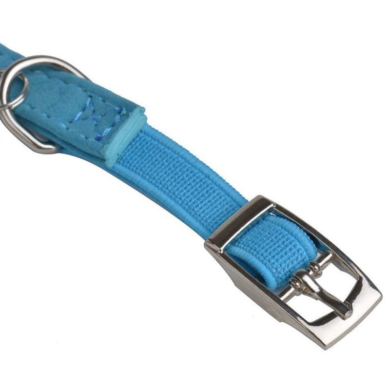 CHUKCHI Soft Velvet Safe Cat Adjustable Collar Bling Diamante with Bells,11 inch for Small Dogs and Cats (Blue) - Image 3